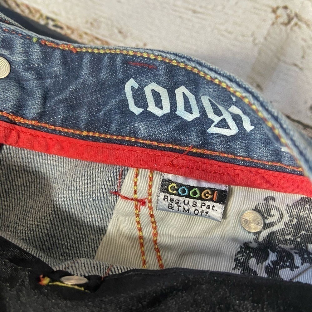 COOGI Denim Bermuda Shorts Size 1/2 - Picture 6 of 10